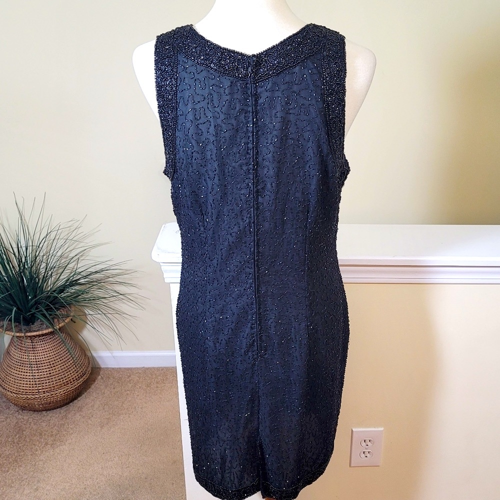 Vtg. Laurence Kazar Silk Chiffon Dress - Picture 6 of 8